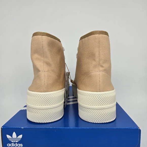 Adidas Men's Nizza 2 Platform GX0989 'Pale Nude' High Top Shoes Size 10 New